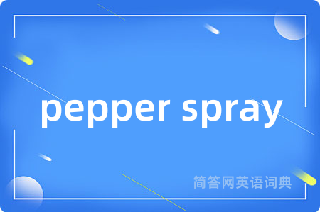 pepper spray