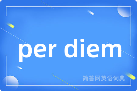 per diem