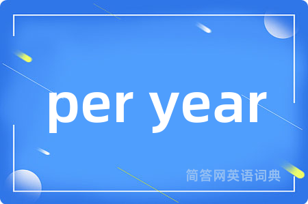 per year