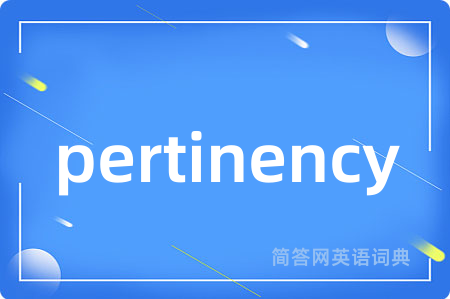 pertinency