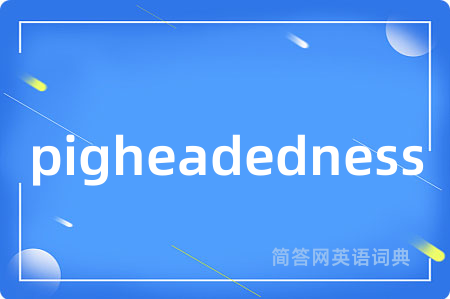 pigheadedness