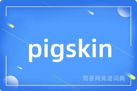 pigskin是什么意思,pigskin的中文翻译 pigskin