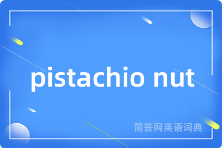 pistachio nut是什么意思,pistachio nut的中文翻译 pistachio nut