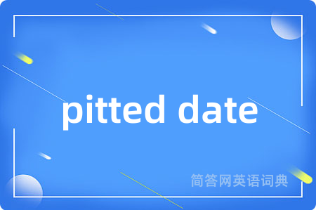 pitted date