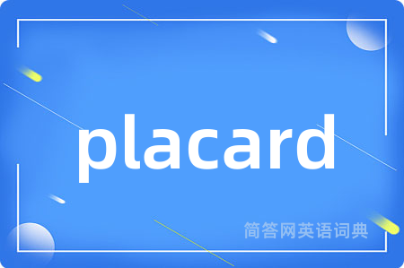 placard