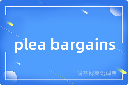 plea bargains