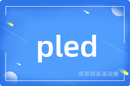 pled