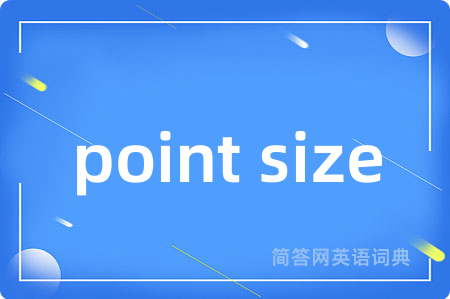 point size