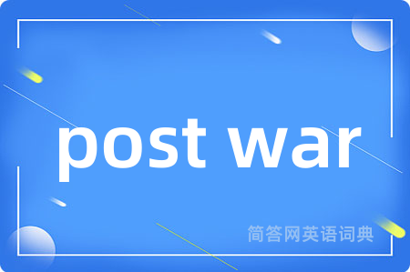 post war