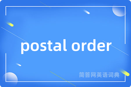 postal order