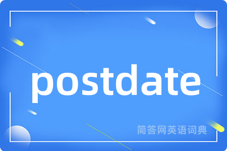 postdate