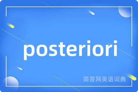 posteriori