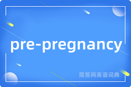 pre-pregnancy