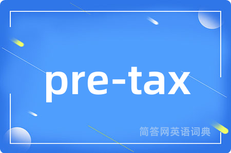 pre-tax
