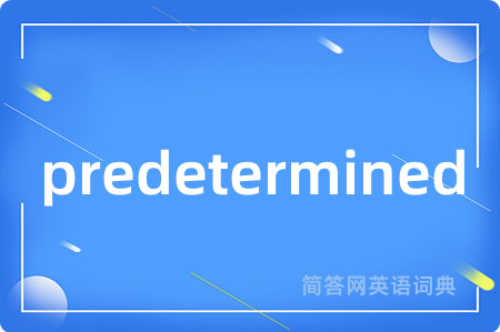 predetermined