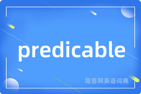 predicable