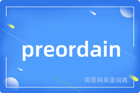 preordain