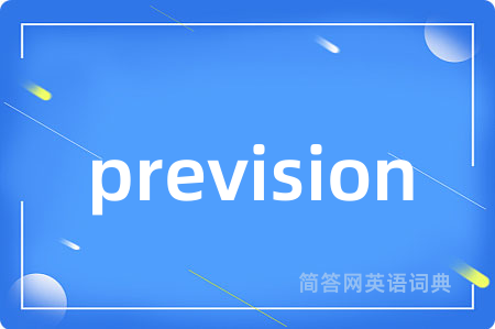 prevision