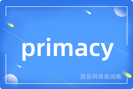 primacy