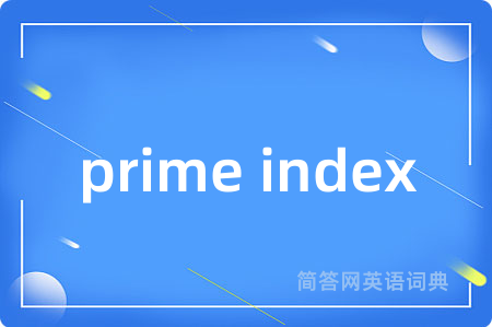 prime index