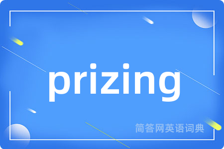 prizing是什么意思,prizing的中文翻译 prizing