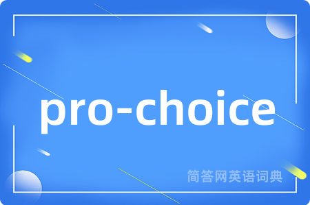 pro-choice是什么意思,pro-choice的中文翻译 pro-choice