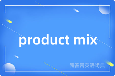 product mix