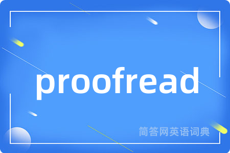 proofread