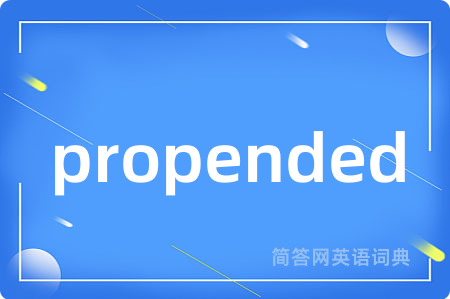 propended