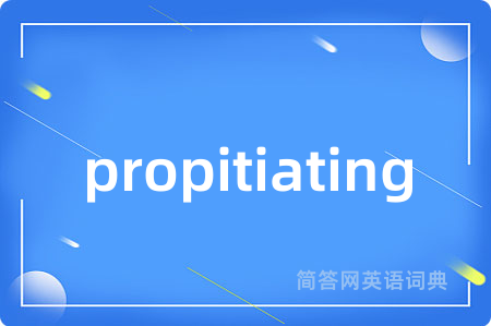 propitiating