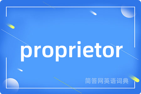 proprietor