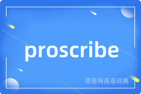 proscribe