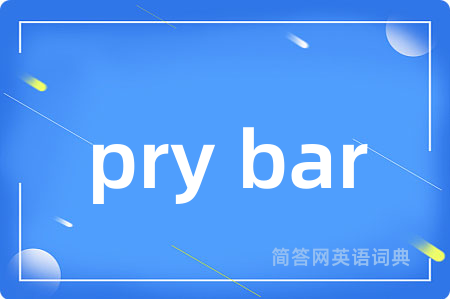 pry bar是什么意思,pry bar的中文翻译 pry bar