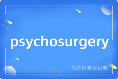psychosurgery