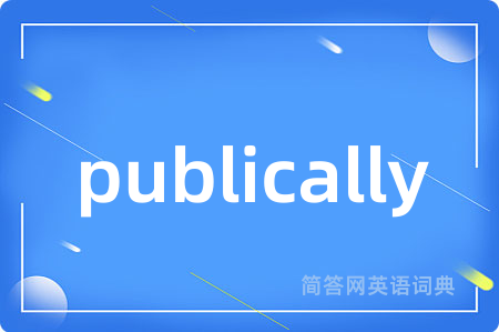 publically