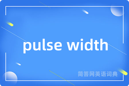 pulse width