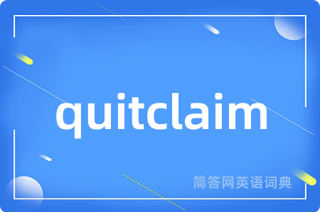 quitclaim