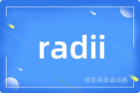 radii