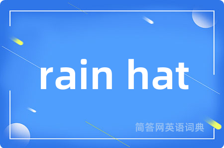 rain hat