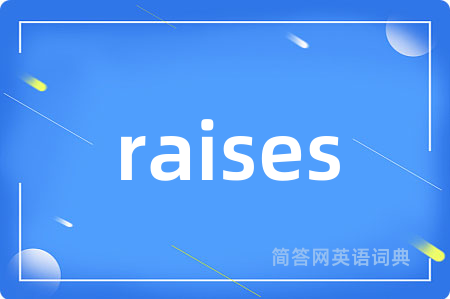 raises是什么意思,raises的中文翻译 raises