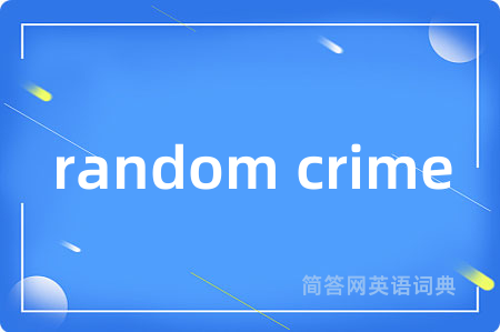 random crime