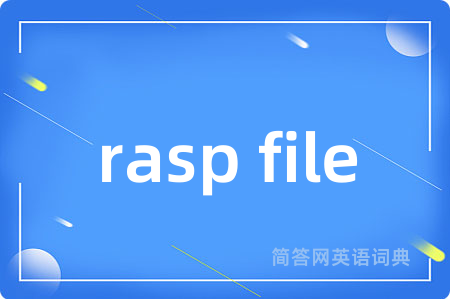 rasp file