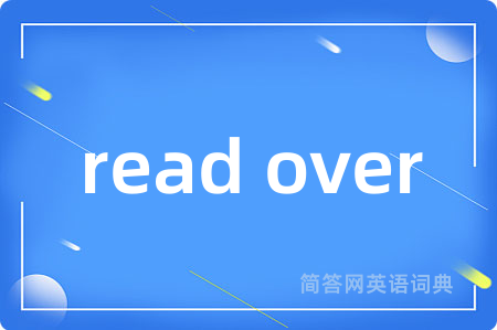 read over