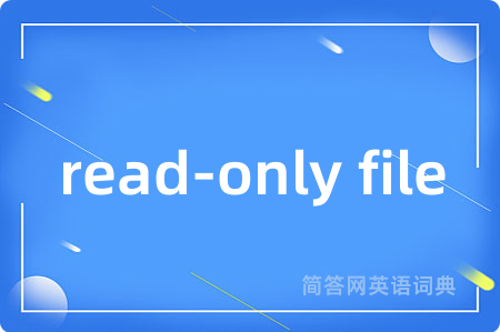 read-only file