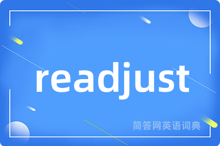 readjust