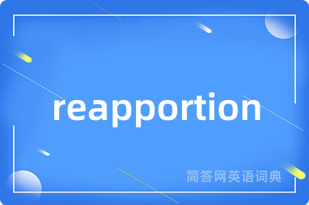 reapportion