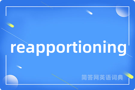 reapportioning