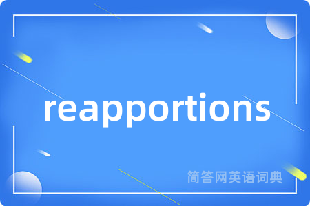 reapportions