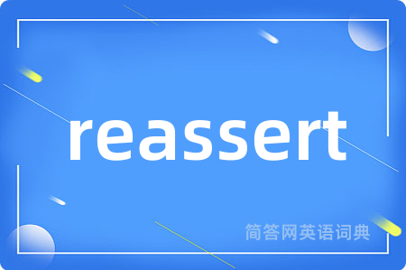 reassert