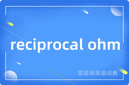 reciprocal ohm